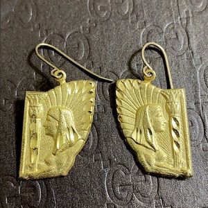 🖤14K Gf💕Egyptian vintage earrings